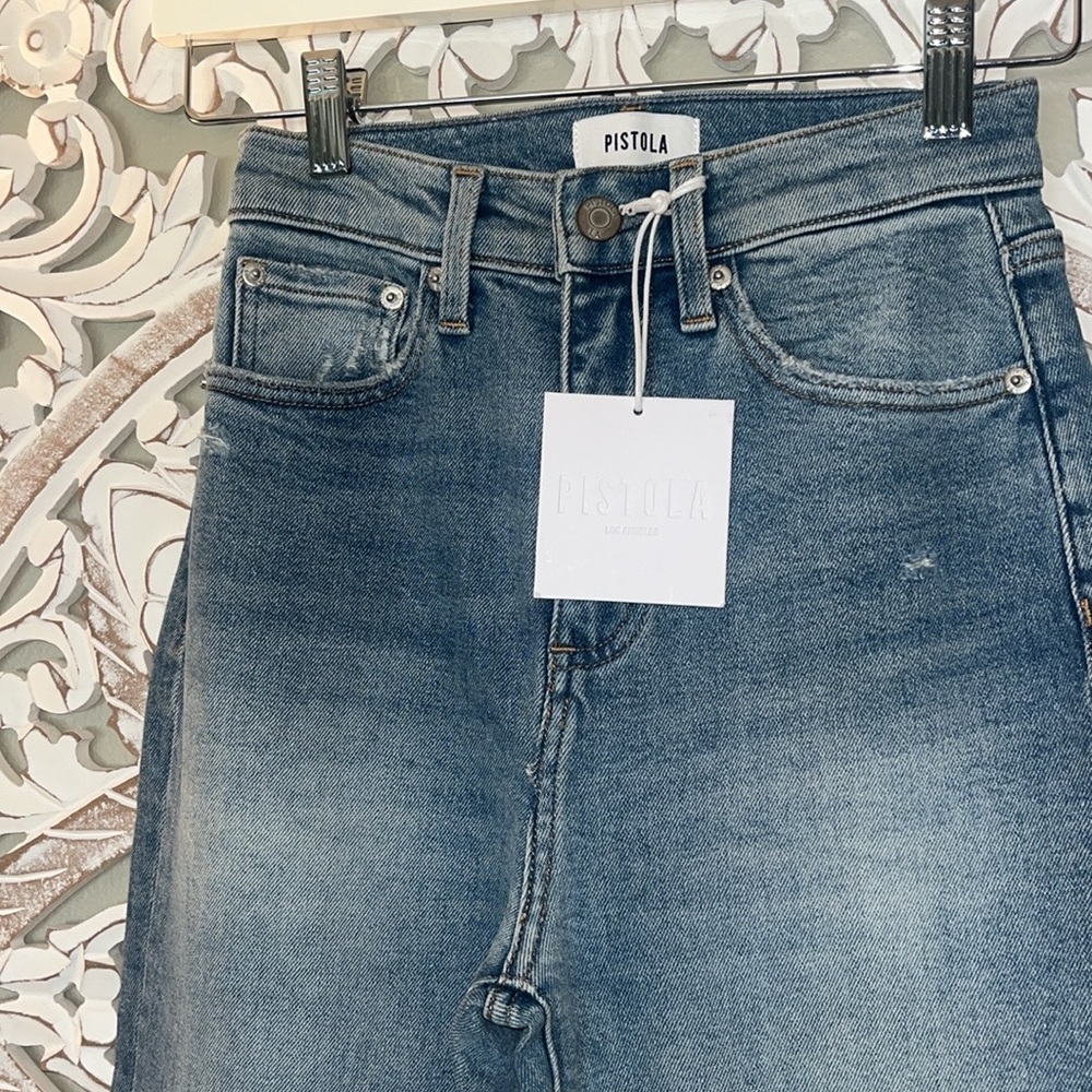 Pistola Dana High Rise Boot in Spruce Slightly Distressed Wonen’s Jeans sz24 NWT - Picture 9 of 14